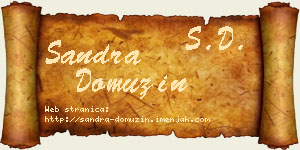 Sandra Domuzin vizit kartica